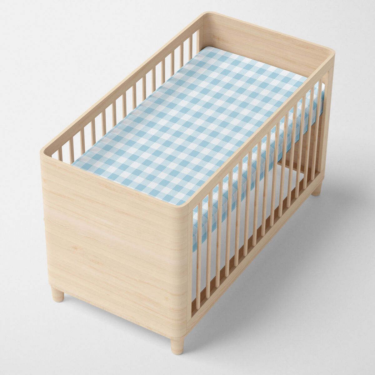 Underlakan HappyFriday BASIC KIDS Blå 60 x 120 x 14 cm Gingang